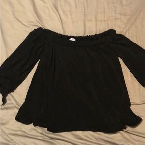 Off The Shoulers Black Blouse, Never Worn Before